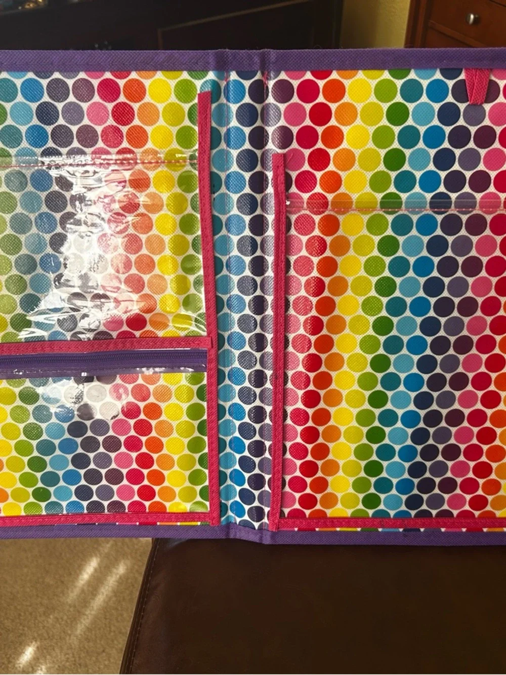Lisa Frank Rainbow Arctic Animal Portfolio - Purple, Pink, Blue, Yellow